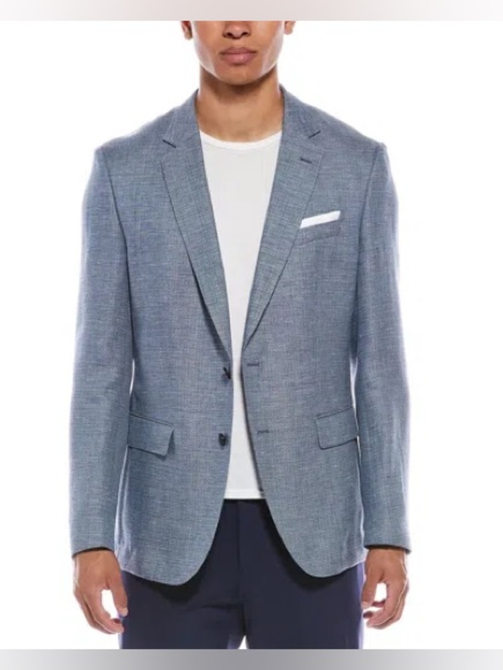 NWOT Boss Men's Hutson-222 Slim Fit Sport Coat in Blue Size 46R